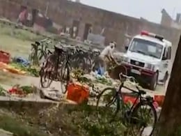 On Camera, UP Cop Crushes Vegetables With Police Car, Reverses Over Them On Camera, UP Cop Crushes Vegetables With Police Car, Reverses Over Them