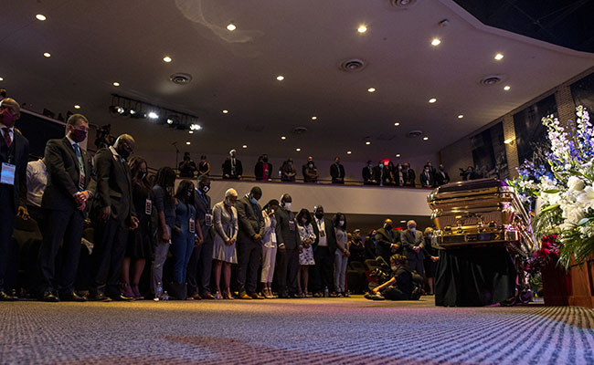 Time To Say "Get Your Knee Off Our Necks": Activist At George Floyd Memorial