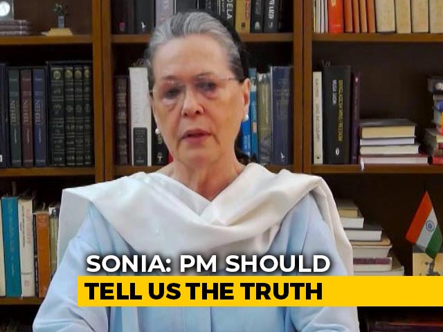 Sonia Gandhi's Questions To PM Modi After India-China Face-Off In Ladakh