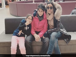 When Namrata Shirodkar Went Cycling In Germany With Son Gautham And Daughter Sitara When Namrata Shirodkar Went Cycling In Germany With Son Gautham And Daughter Sitara