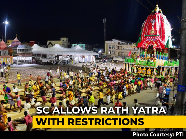 Odisha Can Organise Rath Yatra But With Restrictions, Curfew: Top Court