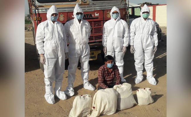 जरूरी सेवाओं का स्टीकर लगाकर करते थे अफीम की तस्करी, नारकोटिक्स सेल ने PPE किट पहनकर पकड़ा