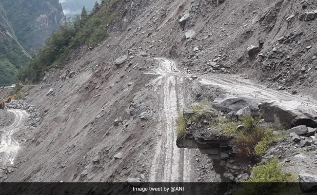 Landslide Blocks Gangotri Highway, Restoration Work Underway