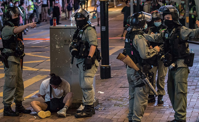 Hong Kong Police Charges First Person Under New Security Law