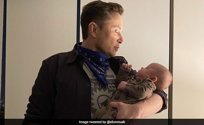 Elon Musk Shares New Photo With Son, Captions, "Can't Use Spoon Yet"
