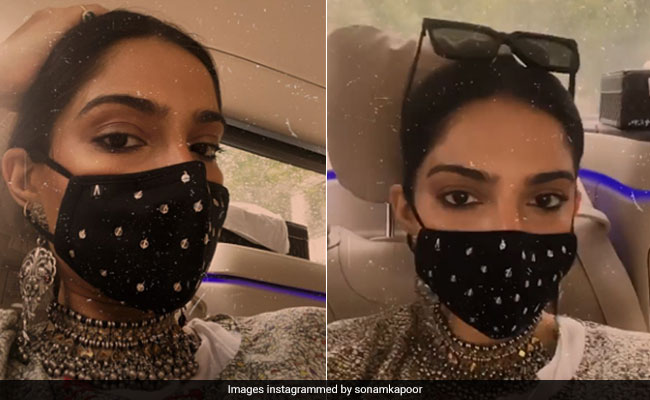 Sonam Kapoor's Chic Face Mask Proves Safety And Style Can Go Hand-In-Hand