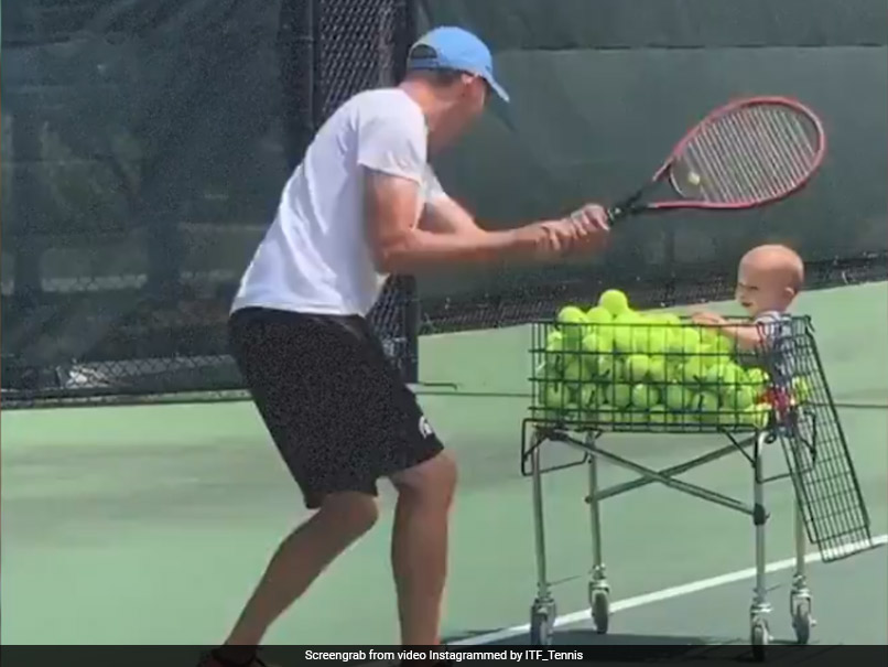 International Tennis Federation Shares Adorable Video Of "The Ultimate Tennis Coach"