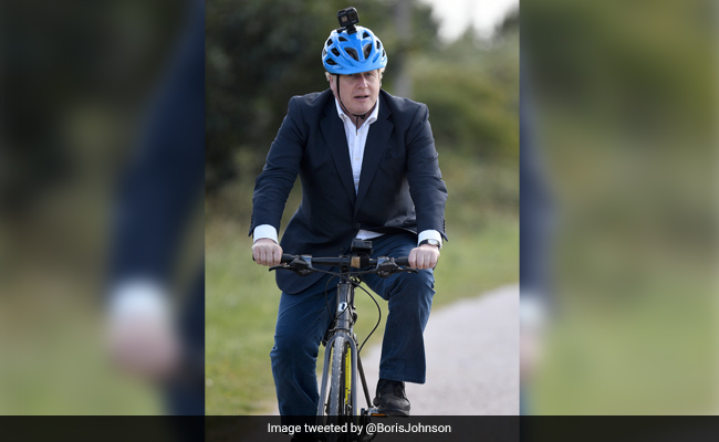 Boris Johnson Rides Made-In-India Cycle At Launch Of Health Programme
