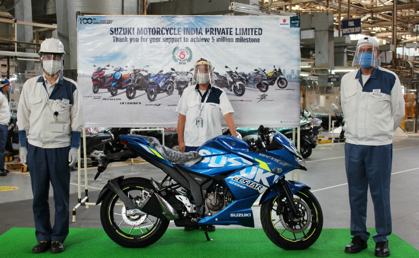 Suzuki Motorcycle India Rolls Out 5 Millionth Unit From Its Gurugram Plant
