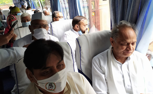 Ashok Gehlot Gives List Of 102 MLAs To Governor, Protests For 4 Hours