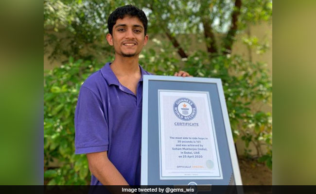 Indian Teen In UAE Sets Guinness World Record With 101 Side-To-Side Hops