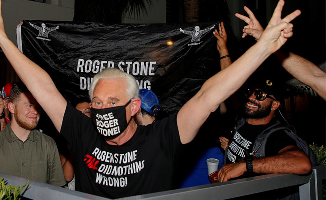 "A Free Man": Trump Commutes Longtime Adviser Roger Stone's Prison Sentence