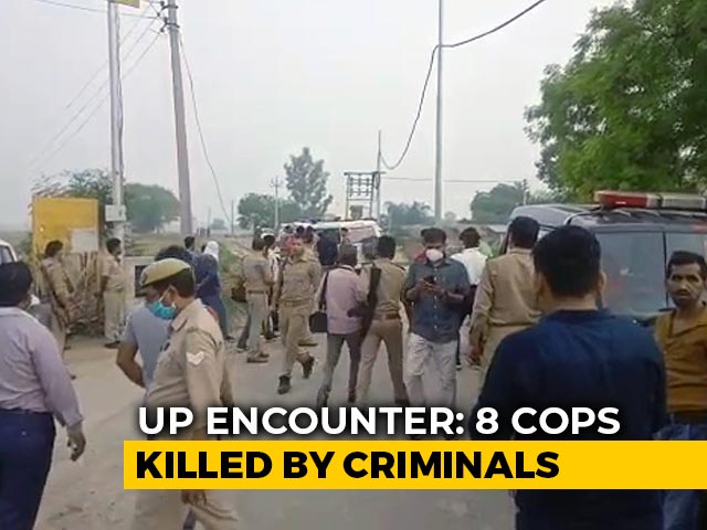 Eight UP Policemen Shot Dead By Criminals In Kanpur