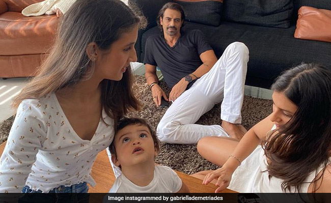 Here's How Arjun Rampal's Daughter Mahikaa Wished Arik On His First Birthday