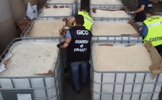 Italy Seizes World Record 14-Tonne Of ISIS-Made Amphetamines From Syria
