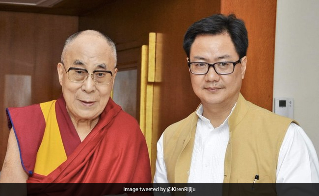 Union Minister Kiren Rijiju Greets Dalai Lama On Birthday