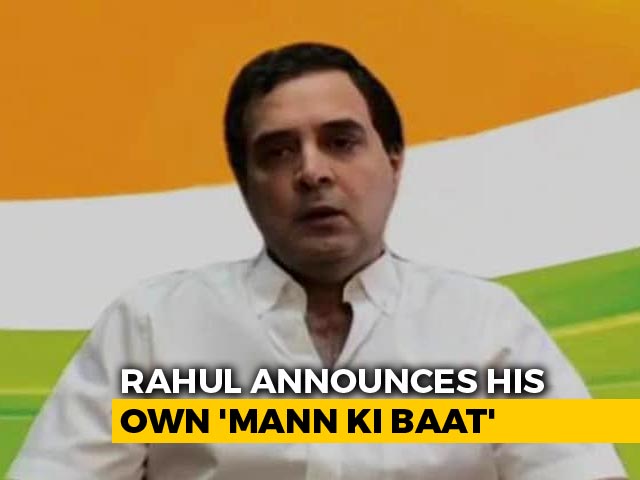Amid Rajasthan Crisis, Rahul Gandhi Announces His Own "Mann Ki Baat"