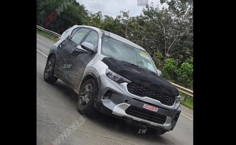 New Spy Shots Of The Kia Sonet Subcompact SUV Reveals Front And Rear Design