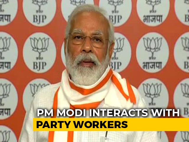 For BJP, Power Is A Medium To Serve People, PM Modi Tells Party Workers