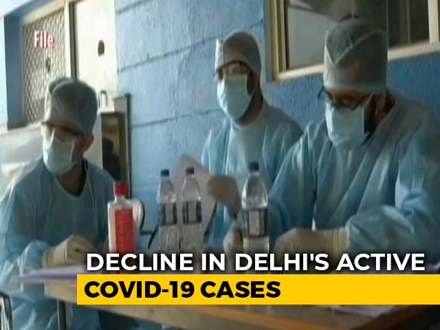 Decline In Delhi's Active COVID-19 Cases
