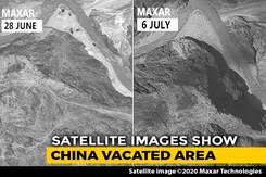 Chinese Troops Withdraw 2 km In Galwan Valley, Show New Satellite Images Chinese Troops Withdraw 2 km In Galwan Valley, Show New Satellite Images
