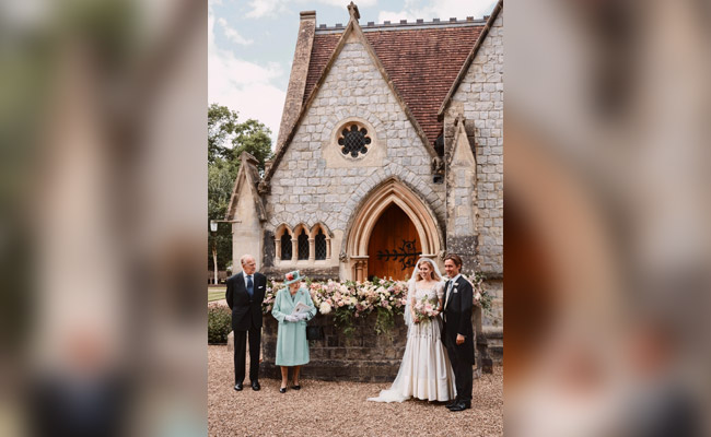UK Princess Wears Grandmother Queen Elizabeth's Dress, Tiara On Wedding Day