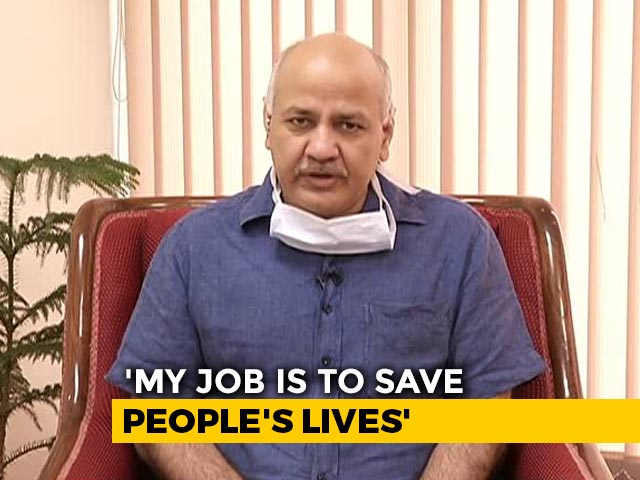 Delhi's 5.5 Lakh COVID-19 Projection Came From Centre: Manish Sisodia