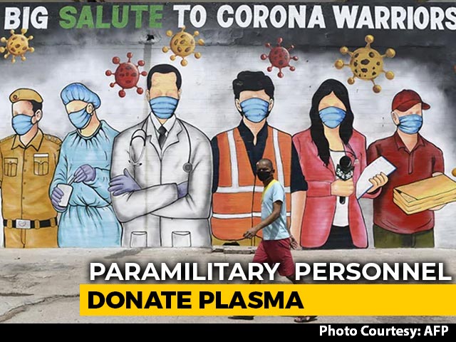 Video: 'If We Can Save Lives...': Hundreds Of Paramilitary Forces Donate Plasma