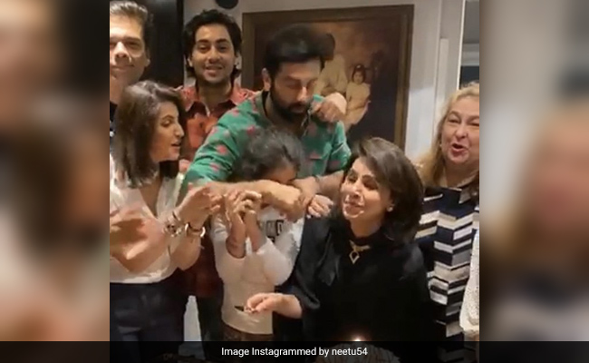 Ranbir Kapoor, Agastya Nanda, Riddhima And Karan Johar Make Up Neetu Kapoor's Birthday Squad