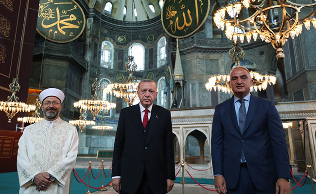 Turkish President Joins Thousands For First Time Prayers At Hagia Sophia
