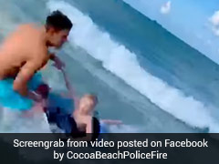 समुद्र के किनारे खेल रहा था बच्चा तभी पास आ गई शार्क और फिर... देखें Shocking Video