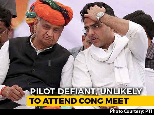 Sachin Pilot Remains Defiant As Congress Calls Meet Again