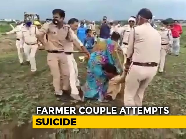 Outrage Over Video Of Cops Assaulting Madhya Pradesh Farmer Couple