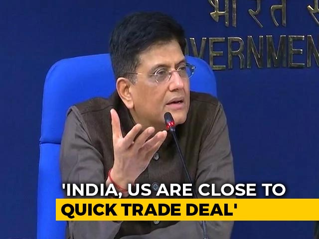 India, US Closing In On Trade Deal, Says Commerce Minister Piyush Goyal