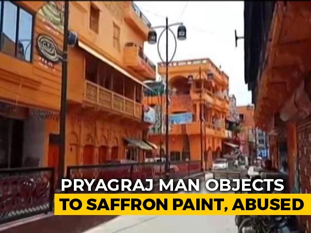 Homes On Street Painted Saffron In UP City, Case Filed, Minister Defends