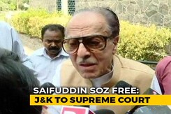 "Government Said I Was Free, Cops Not Letting Me Out": Politician Saifuddin Soz To NDTV "Government Said I Was Free, Cops Not Letting Me Out": Politician Saifuddin Soz To NDTV