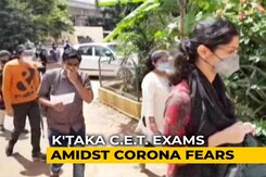 Karnataka Conducts Common Entrance Test Amid Spiraling COVID-19 Cases Karnataka Conducts Common Entrance Test Amid Spiraling COVID-19 Cases