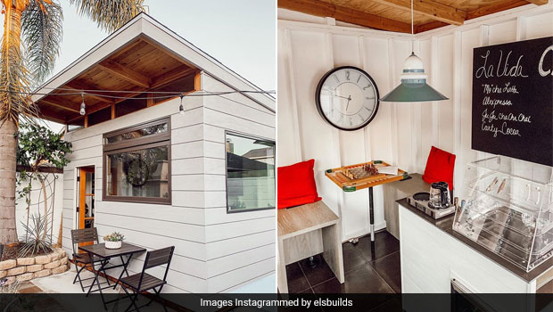 Dad Builds Cafe In Backyard In Just Three Months, Netizens Can't Get Enough