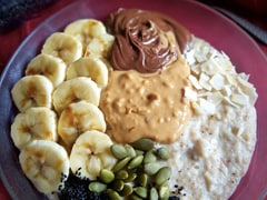Banana Peanut Butter Oat Meal Bowl