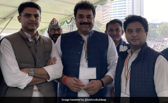 Haryana Congress's Kuldeep Bishnoi Backs Sachin Pilot, Congratulates Jyotiraditya Scindia
