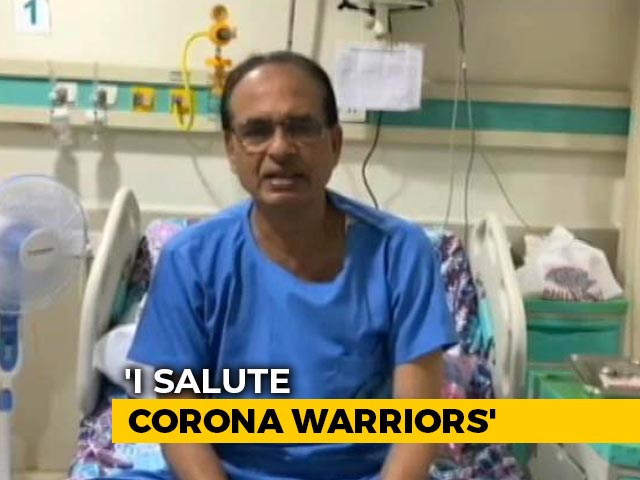 "Don't Be Afraid": Shivraj Singh Chouhan, Covid +ve, In Hospital Video