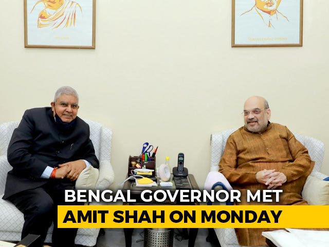Bengal Governor Meets Amit Shah To Discuss "Worrisome Situation" In State