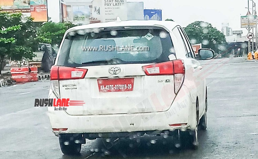 Toyota Innova Crysta CNG Variant Spied Testing