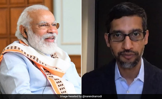 PM Modi Shares Details Of Chat With Google CEO Sundar Pichai