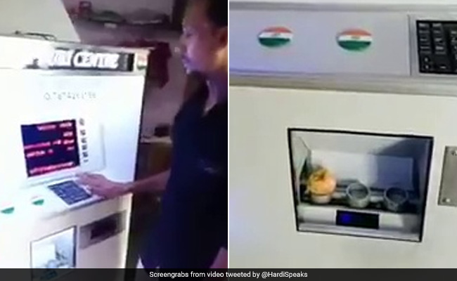 This <i>Pani Puri</i> Vending Machine Is A Viral Hit. Watch How It Works
