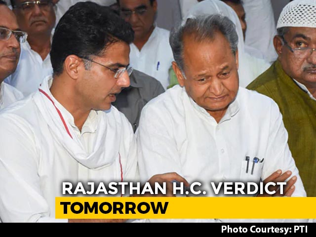 In Team Pilot vs Congress, Rajasthan High Court Order At 10:30 AM Tomorrow