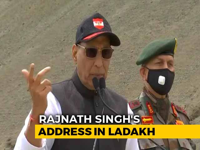 "Not An Inch Of Our Land Can Be Taken": Rajnath Singh In Ladakh