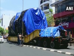 This Massive 64 Wheel Truck Took 1 Year To Reach Kerala From Maharashtra This Massive 64 Wheel Truck Took 1 Year To Reach Kerala From Maharashtra