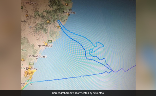 On Final 747 Flight, Qantas Jet Draws Kangaroo Tail In The Sky