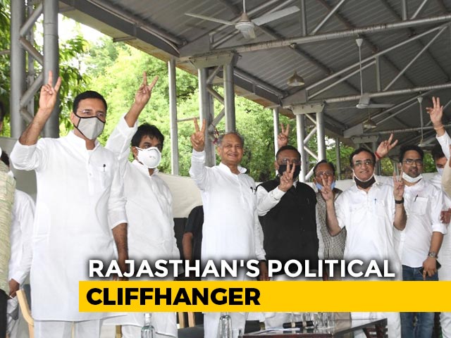 Ashok Gehlot Flaunts MLAs, Sachin Pilot Rejects Numbers Claim